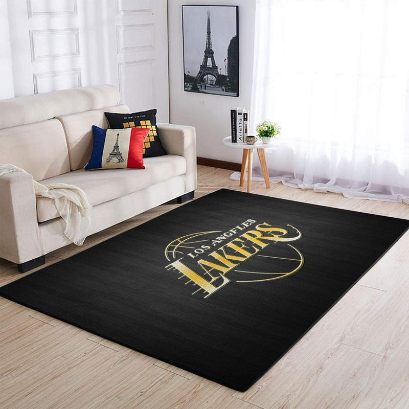 Los Angeles Lakers Area Rug NBA Area Rug Living Room Area Rug Indoor Outdoor Rug Rectangle Carpet
