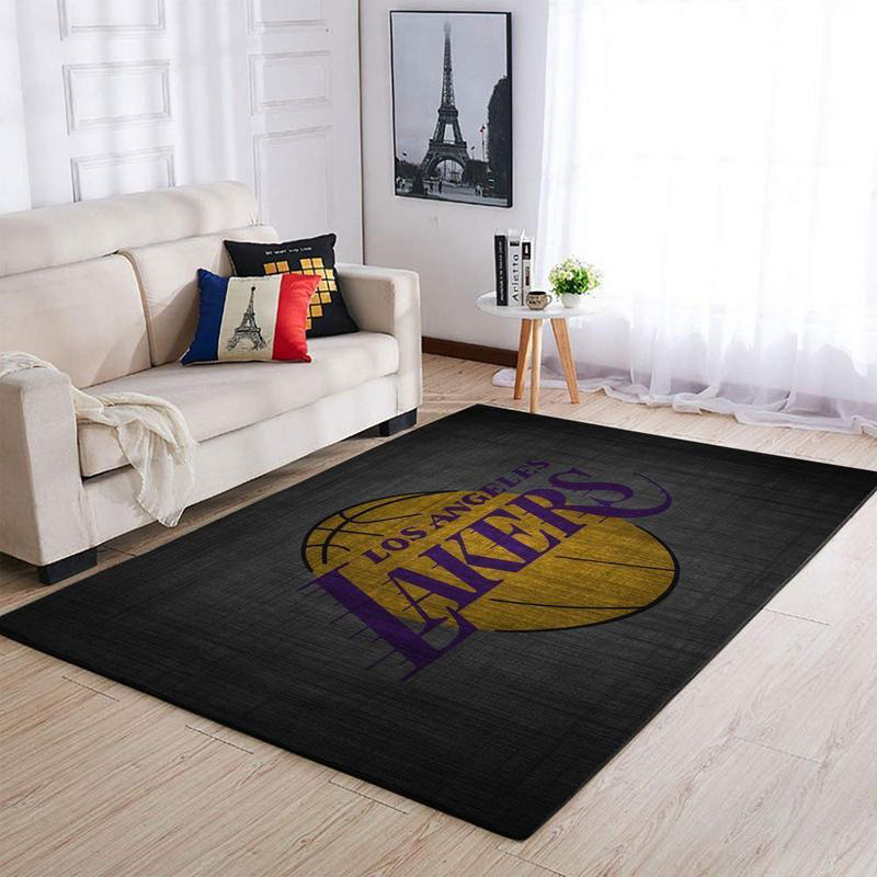 Los Angeles Lakers Area Rug NBA Area Rug Bedroom Rug Outdoor Rug Rectangle Carpet