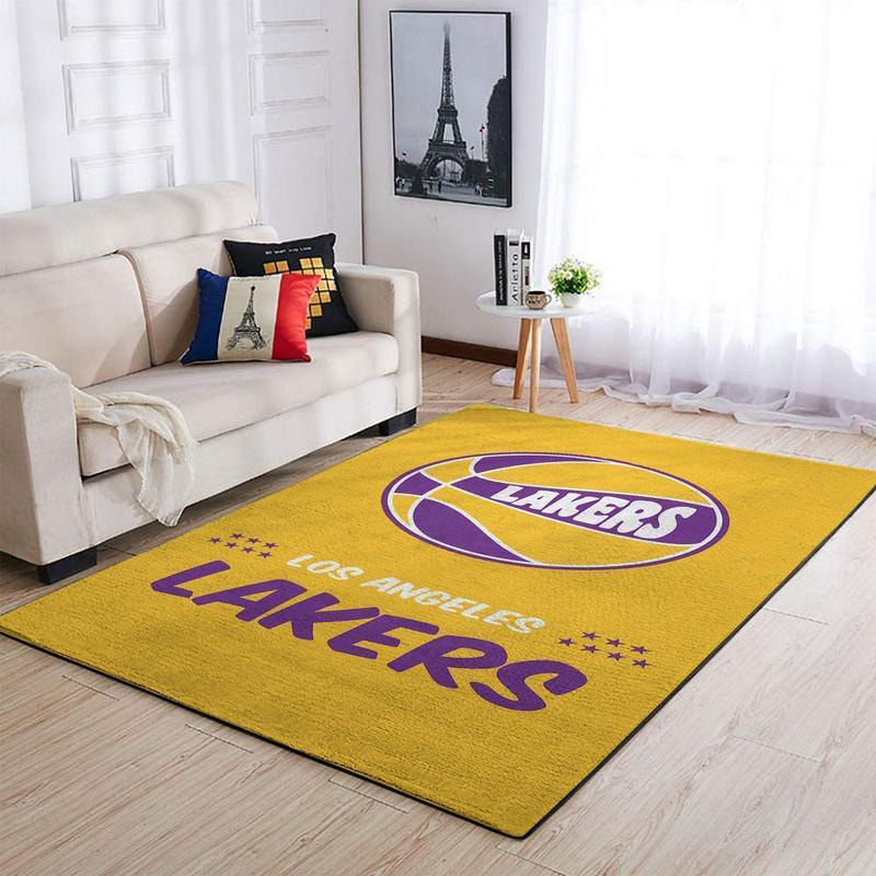 Los Angeles Lakers Rug NBA Area Rug Bedroom Area Rug Outdoor Rugs Rectangle Carpet