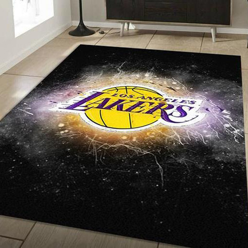 Los Angeles Lakers Area Rug NBA Area Rug Dining Room Rugs Indoor Outdoor Rug Rectangle Carpet
