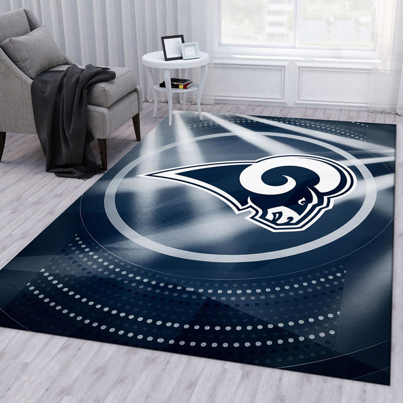 Los Angeles Rams Area Rug NFL Area Rug Bedroom Rug Outdoor Rug Rectangle Carpet