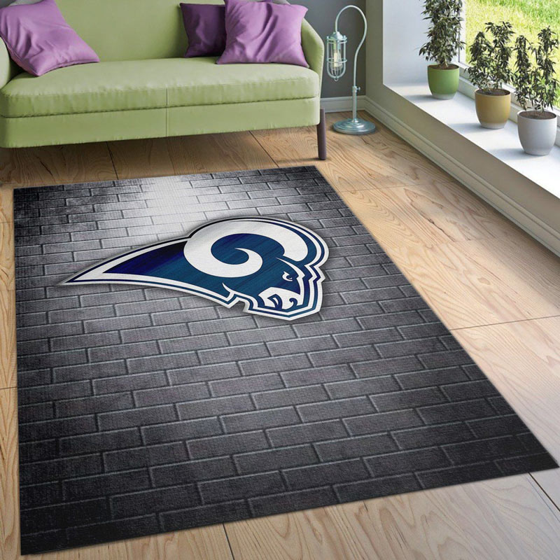Los Angeles Rams Area Rug NFL Area Rug Bedroom Area Rug Indoor Outdoor Rug Rectangle Carpet