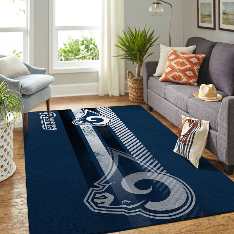 Los Angeles Rams Area Rug NFL Area Rug Bedroom Rug Outdoor Rug Rectangle Carpet