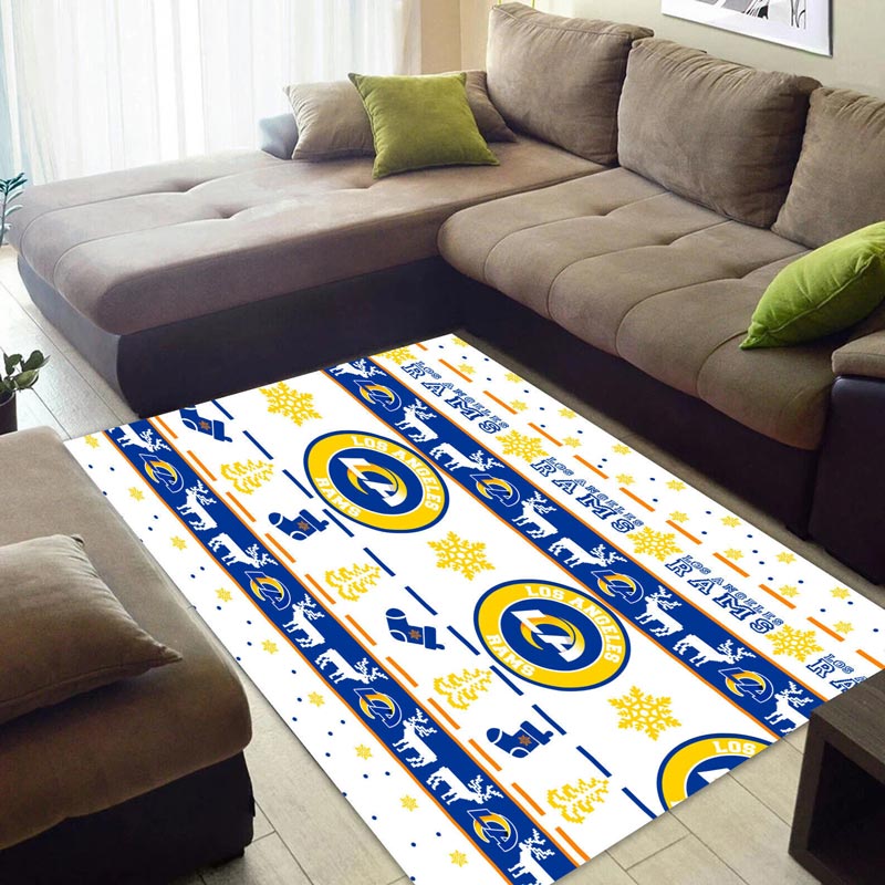 Los Angeles Rams Rug NFL Area Rug Living Room Area Rug Indoor Rugs Rectangle Carpet