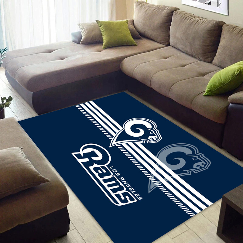 Los Angeles Rams Area Rug NFL Area Rug Bedroom Rug Indoor Outdoor Rugs Rectangle Carpet