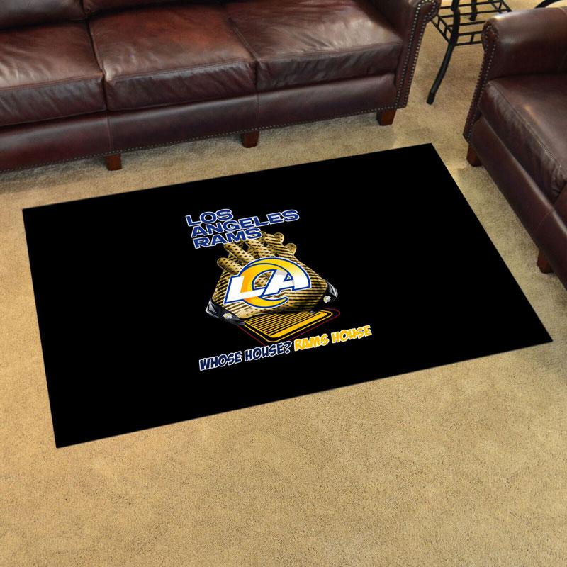 Los Angeles Rams Area Rug NFL Area Rug Bedroom Rug Indoor Rugs Rectangle Carpet