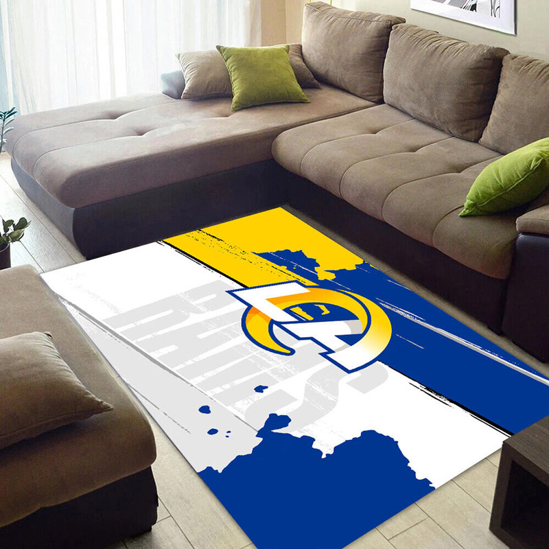 Los Angeles Rams Rug NFL Area Rug Living Room Rug Outdoor Rug Rectangle Carpet