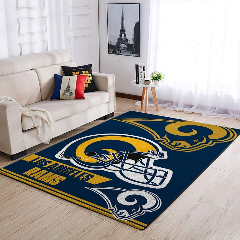 Los Angeles Rams Area Rug NFL Area Rug Kitchen Rug Indoor Outdoor Rug Rectangle Carpet