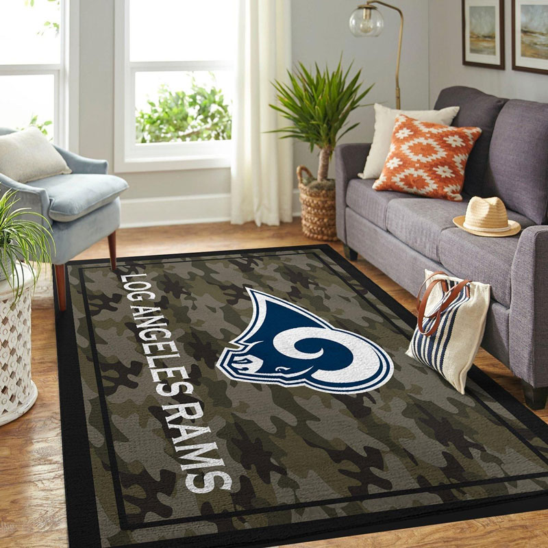 Los Angeles Rams Area Rug NFL Area Rug Bedroom Area Rug Outdoor Rugs Rectangle Carpet