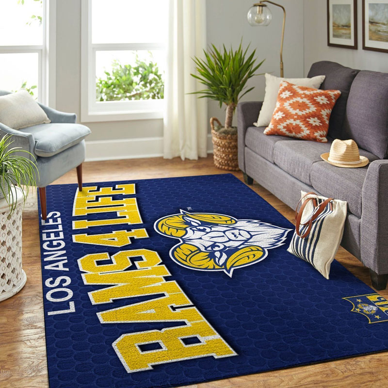 Los Angeles Rams Rug NFL Area Rug Living Room Rug Indoor Outdoor Rug Rectangle Carpet