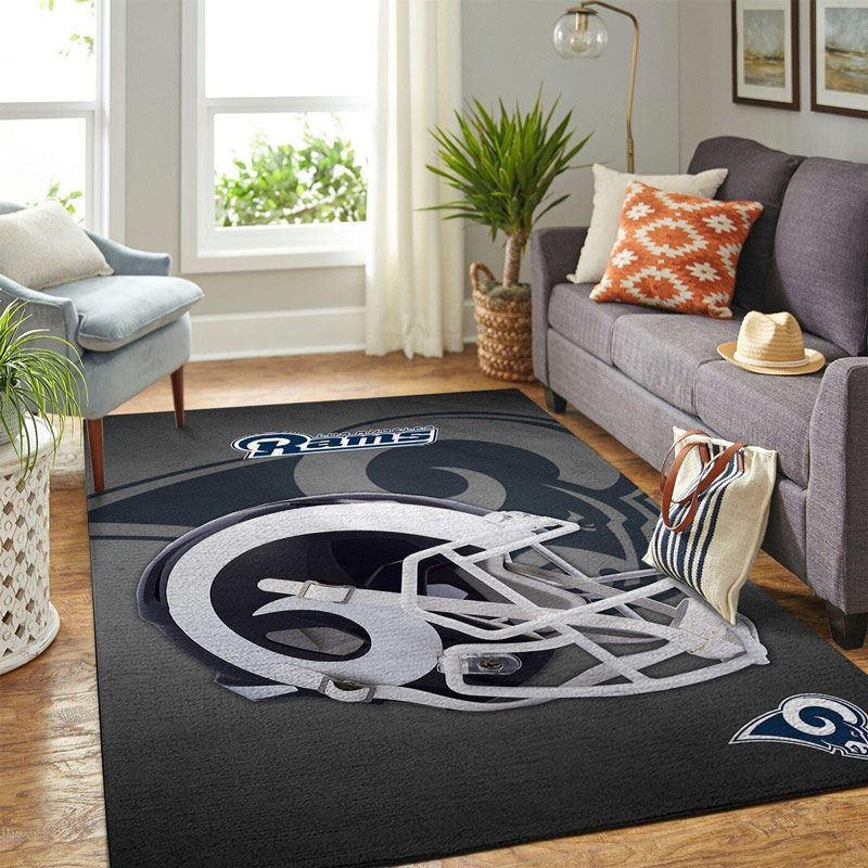 Los Angeles Rams Rug NFL Area Rug Living Room Area Rug Indoor Outdoor Rugs Rectangle Carpet