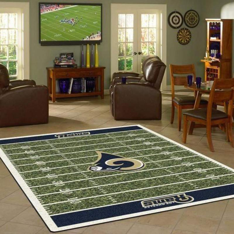Los Angeles Rams Rug NFL Area Rug Living Room Area Rug Indoor Outdoor Rugs Rectangle Carpet