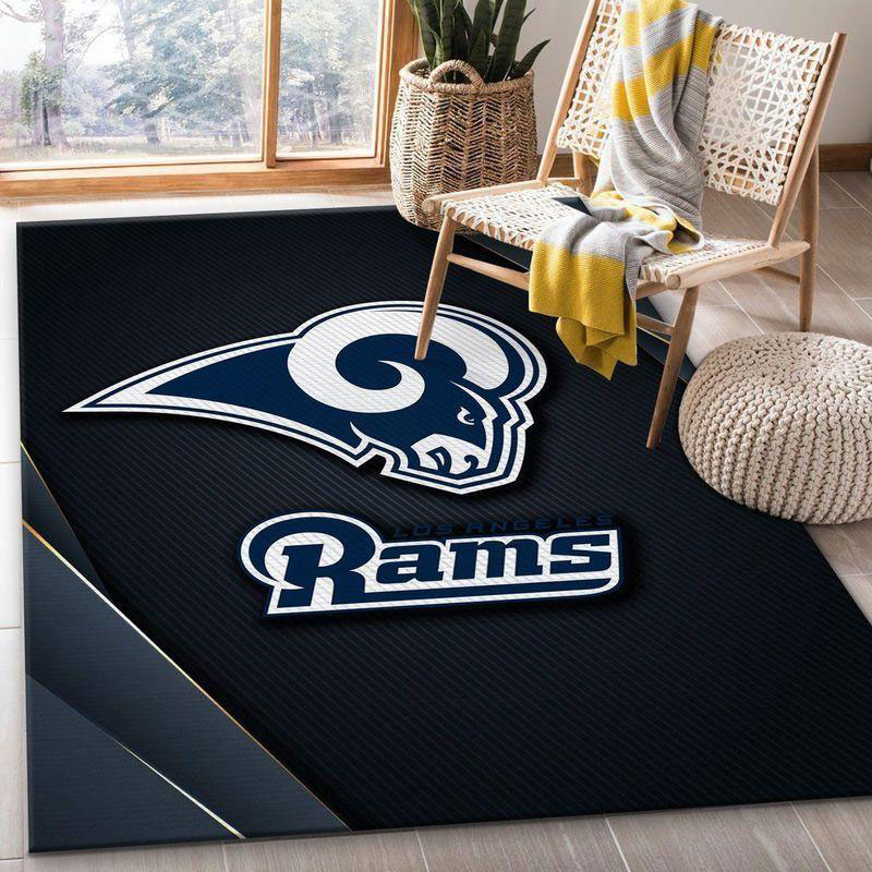 Los Angeles Rams Rug NFL Area Rug Dining Room Rug Outdoor Rugs Rectangle Carpet