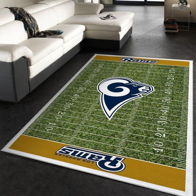 Los Angeles Rams Area Rug NFL Area Rug Bedroom Area Rug Indoor Rugs Rectangle Carpet