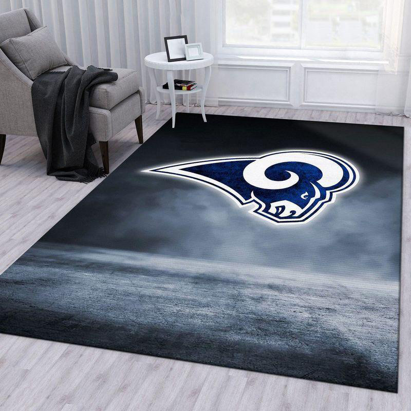 Los Angeles Rams Area Rug NFL Area Rug Bathroom Rug Outdoor Rug Rectangle Carpet