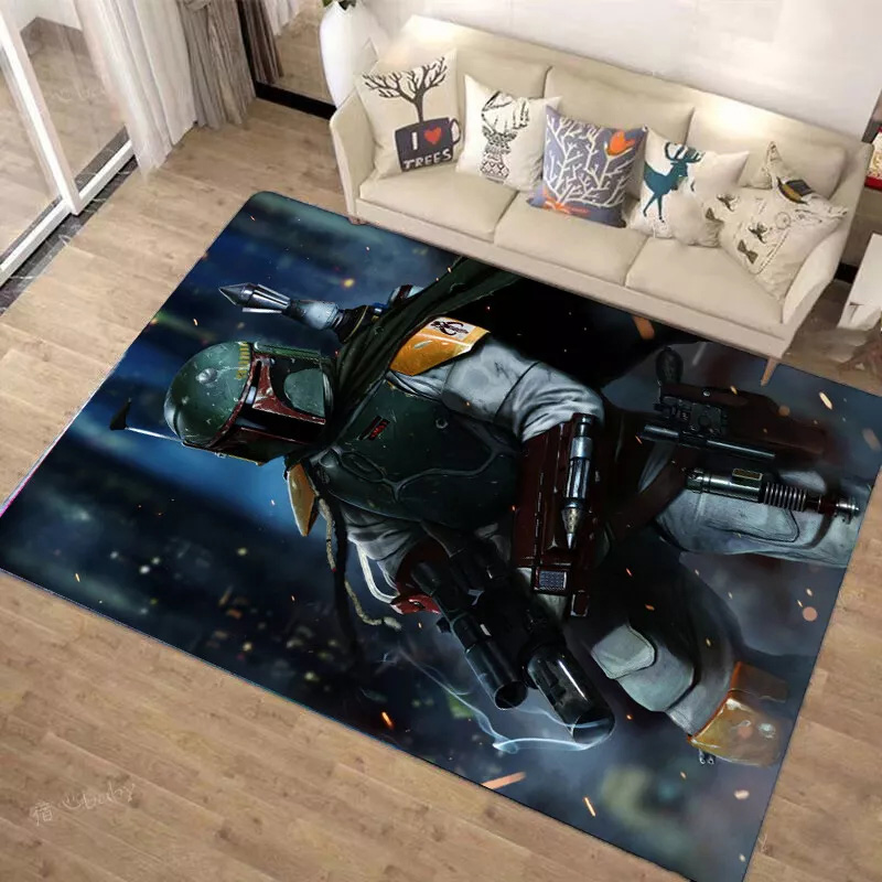 Mandalorian Rug Star Wars Area Rug Star Wars Carpet Bedroom Area Rug Indoor Outdoor Rugs