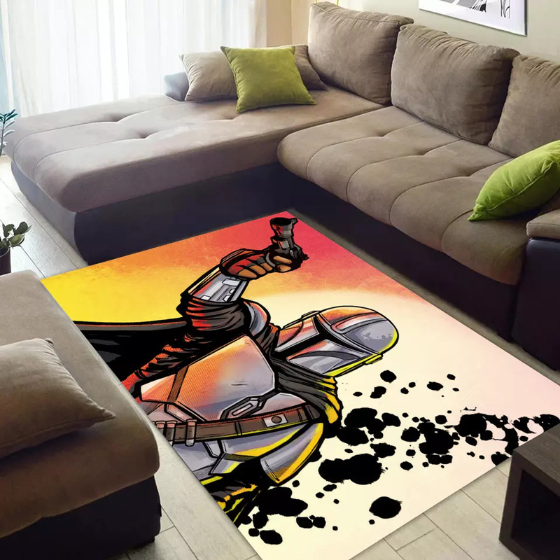 Mandalorian Rug Star Wars Area Rug Star Wars Carpet Bedroom Area Rug Outdoor Rugs