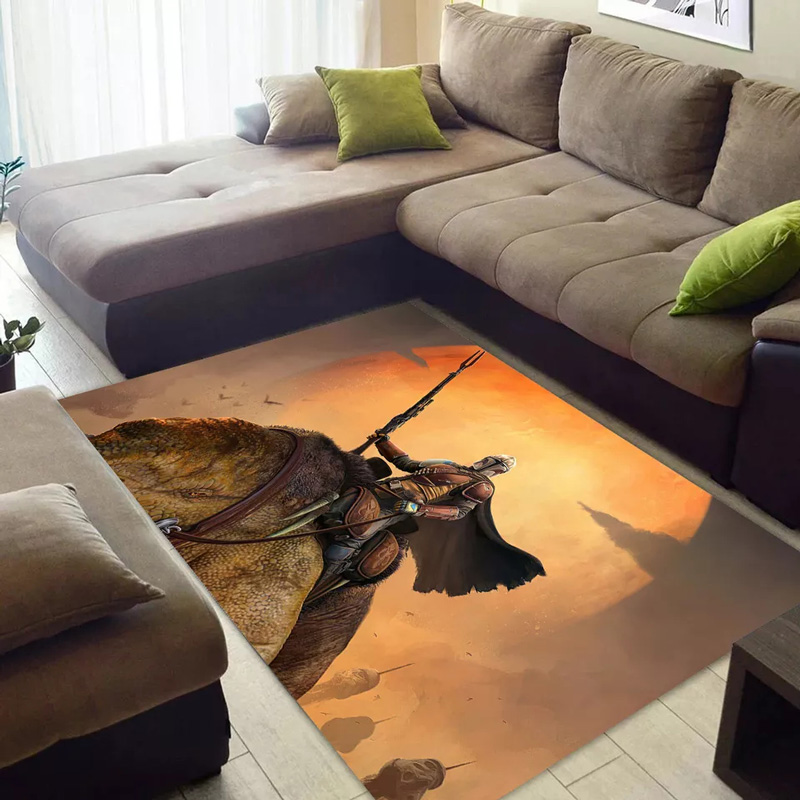Mandalorian Rug Star Wars Area Rug Star Wars Carpet Bedroom Rug Indoor Outdoor Rug