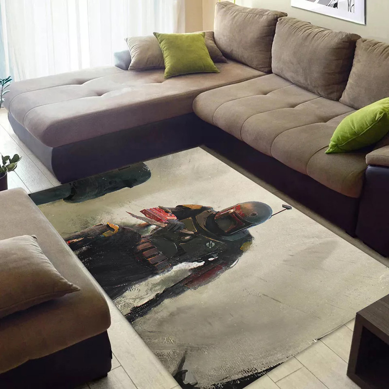Mandalorian Rug Star Wars Area Rug Star Wars Carpet Kitchen Rug Indoor Outdoor Rugs