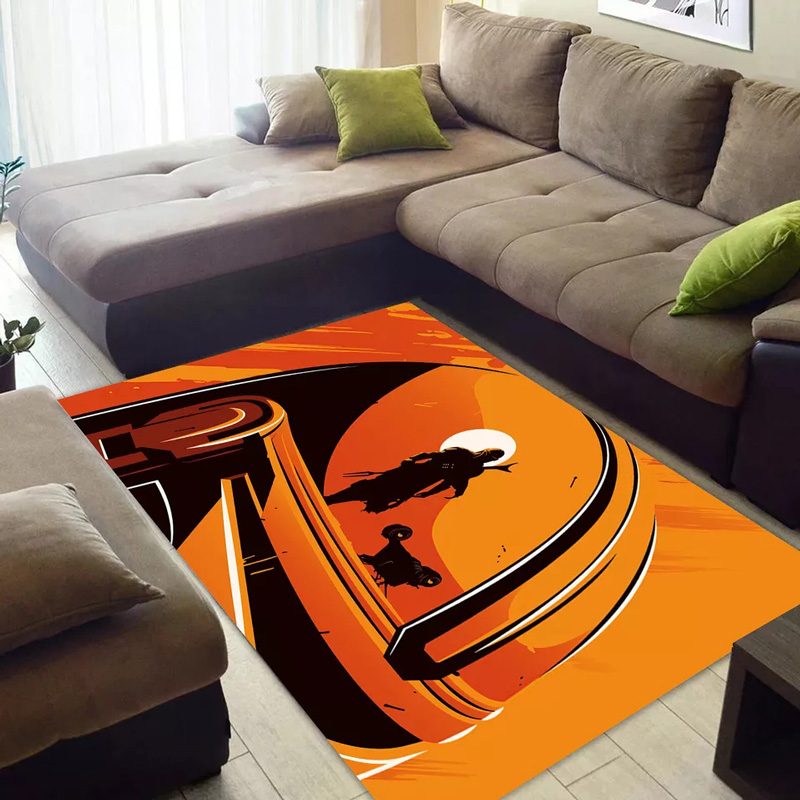 Mandalorian Rug Star Wars Area Rug Star Wars Carpet Kitchen Rug Outdoor Rugs