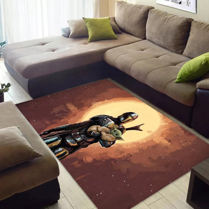 Mandalorian Rug Star Wars Area Rug Star Wars Carpet Living Room Area Rug Indoor Rugs