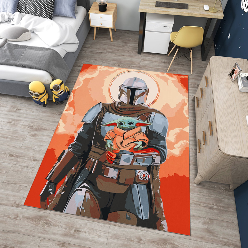 Mandalorian Rug Star Wars Rug Star Wars Carpet Bedroom Area Rug Outdoor Rug