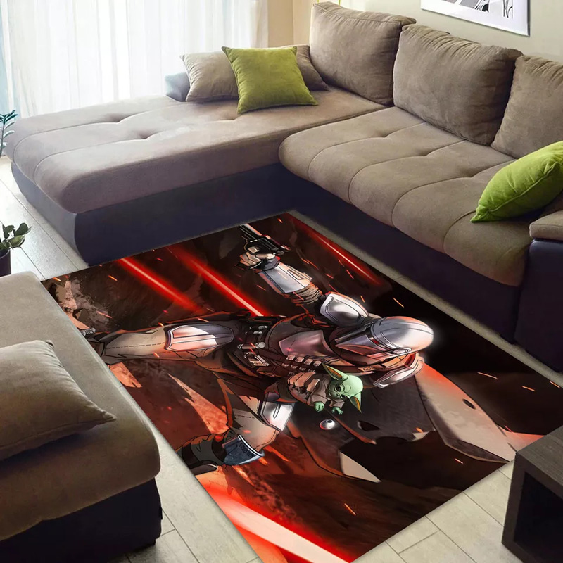 Mandalorian Rug Star Wars Rug Star Wars Carpet Dining Room Rug Indoor Outdoor Rug