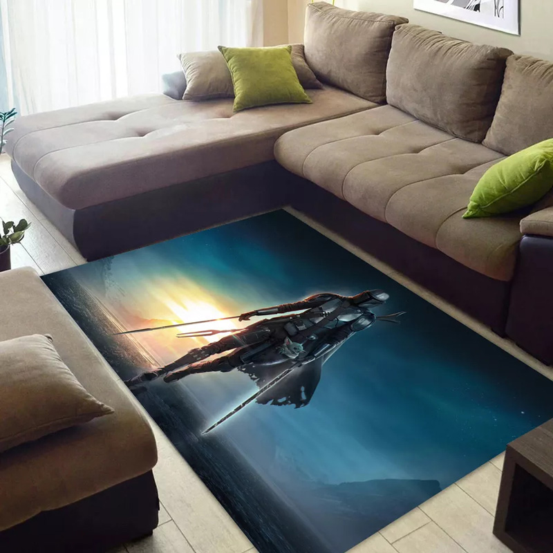 Mandalorian Rug Star Wars Rug Star Wars Carpet Dining Room Rugs Indoor Rugs