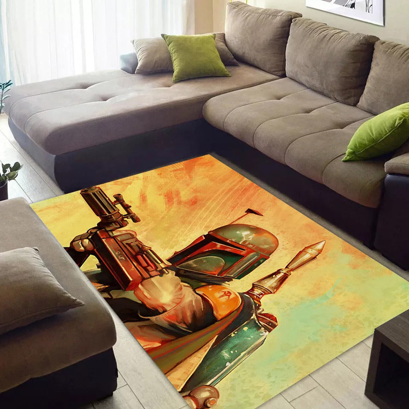 Mandalorian Rug Star Wars Rug Star Wars Carpet Living Room Area Rug Indoor Outdoor Rug