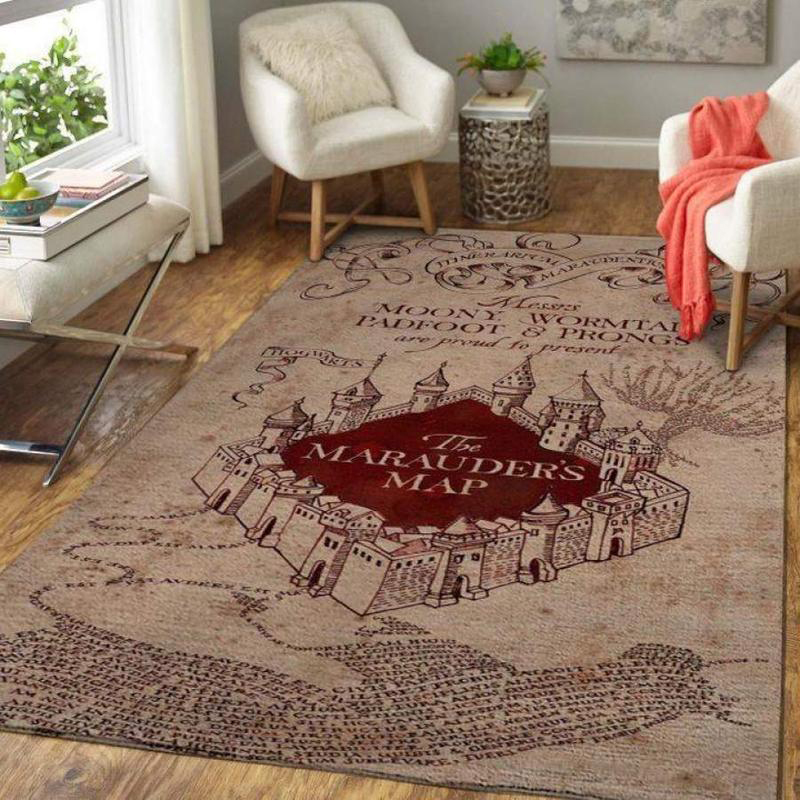 Marauder S Map Harry Potter Rug Harry Potter Carpet Bathroom Rug Outdoor Rug