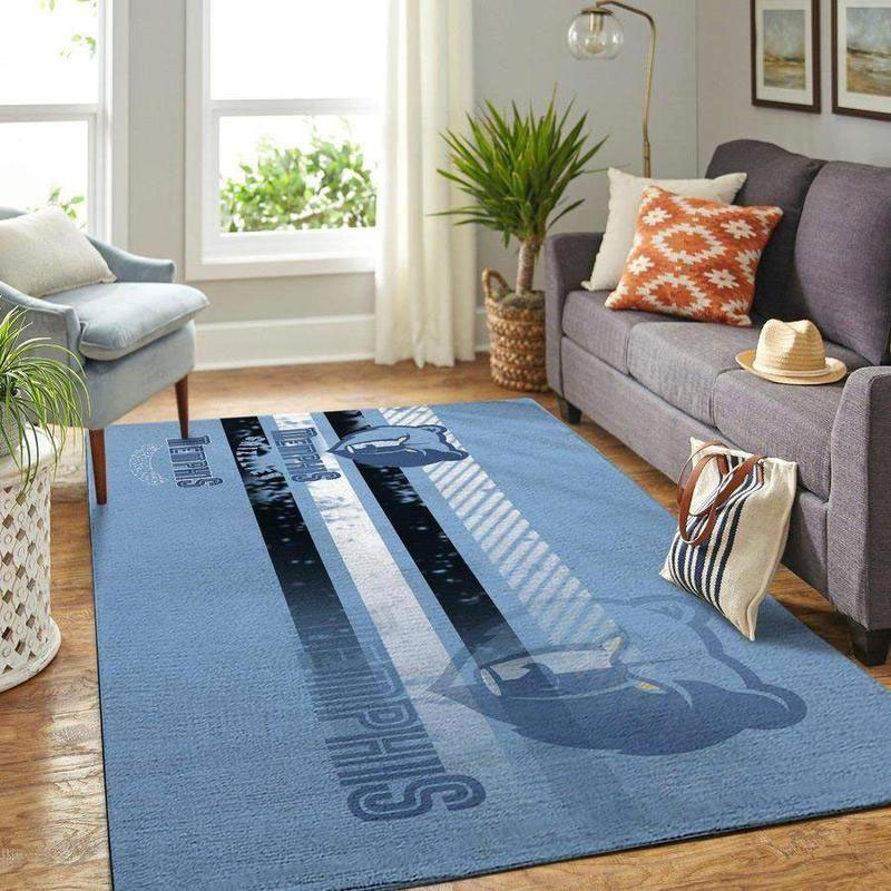 Memphis Grizzlies Area Rug NBA Area Rug Bedroom Rug Outdoor Rugs Rectangle Carpet