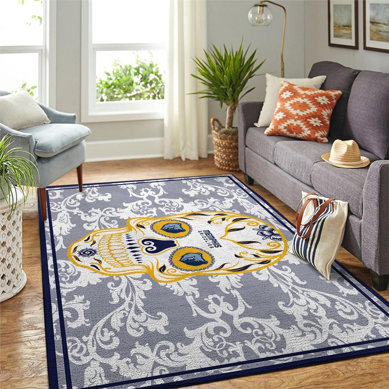Memphis Grizzlies Area Rug NBA Area Rug Bedroom Rug Indoor Rug Rectangle Carpet