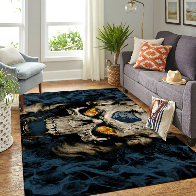 Memphis Grizzlies Area Rug NBA Area Rug Living Room Rug Indoor Outdoor Rugs Rectangle Carpet