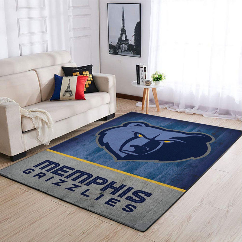 Memphis Grizzlies Rug NBA Area Rug Dining Room Rugs Outdoor Rug Rectangle Carpet