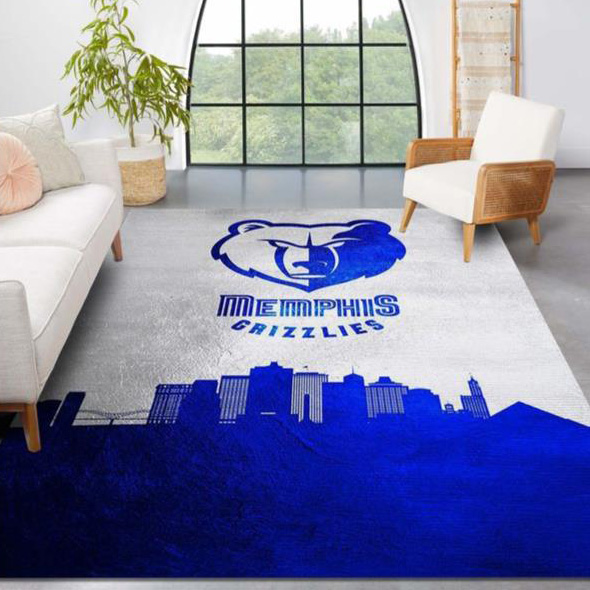 Memphis Grizzlies Rug NBA Area Rug Bathroom Rugs Indoor Outdoor Rug Rectangle Carpet
