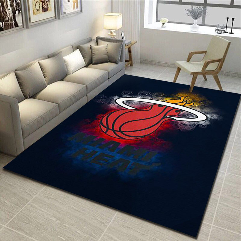 Miami Heat Rug NBA Area Rug Kitchen Rug Indoor Outdoor Rugs Rectangle Carpet