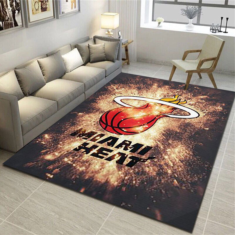 Miami Heat Area Rug NBA Area Rug Dining Room Rugs Outdoor Rugs Rectangle Carpet