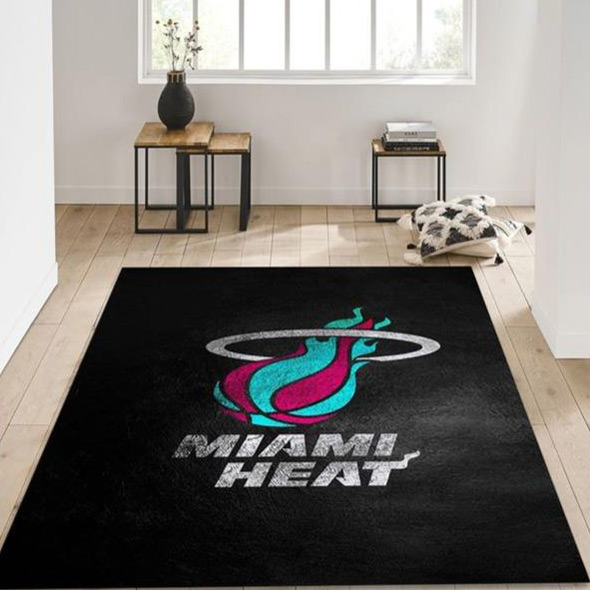 Miami Heat Rug NBA Area Rug Bedroom Area Rug Indoor Outdoor Rug Rectangle Carpet