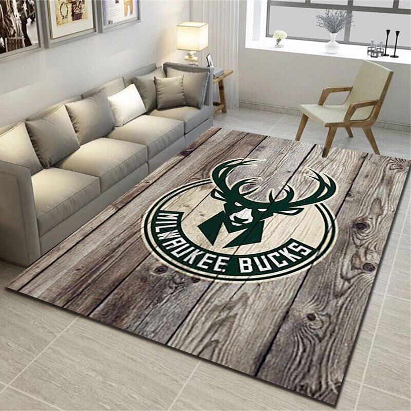 Milwaukee Bucks Area Rug NBA Area Rug Bedroom Area Rug Outdoor Rug Rectangle Carpet