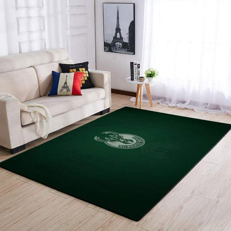 Milwaukee Bucks Area Rug NBA Area Rug Dining Room Rugs Indoor Outdoor Rugs Rectangle Carpet