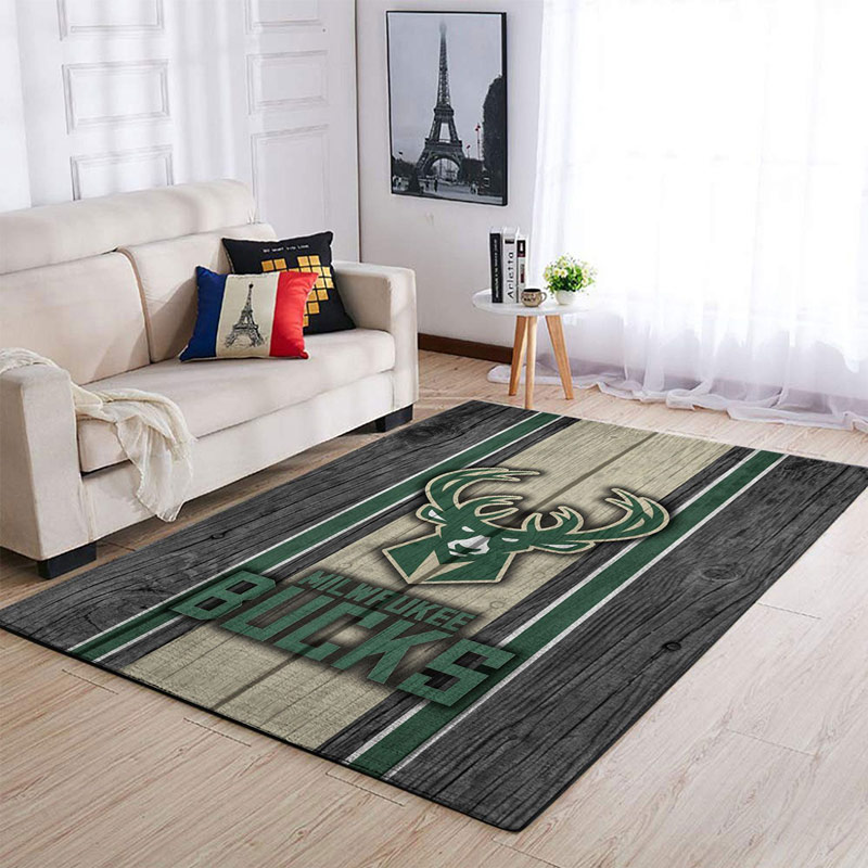 Milwaukee Bucks Rug NBA Area Rug Bedroom Area Rug Outdoor Rug Rectangle Carpet