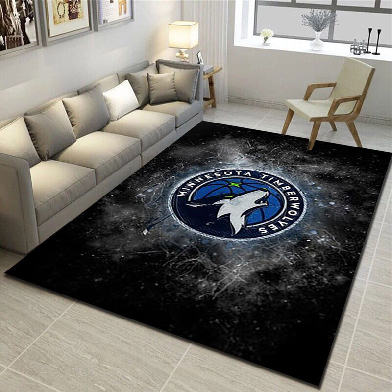 Minnesota Timberwolves Rug NBA Area Rug Bedroom Rug Outdoor Rug Rectangle Carpet