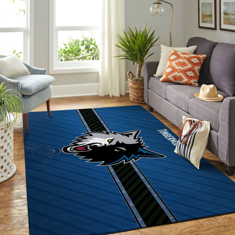 Minnesota Timberwolves Rug NBA Area Rug Bathroom Rugs Indoor Rugs Rectangle Carpet