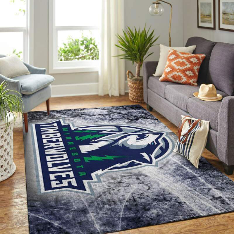 Minnesota Timberwolves Rug NBA Area Rug Living Room Area Rug Indoor Outdoor Rug Rectangle Carpet