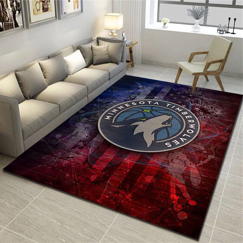 Minnesota Timberwolves Rug NBA Area Rug Bathroom Rugs Outdoor Rug Rectangle Carpet