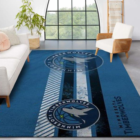 Minnesota Timberwolves Rug NBA Area Rug Dining Room Rug Indoor Outdoor Rugs Rectangle Carpet