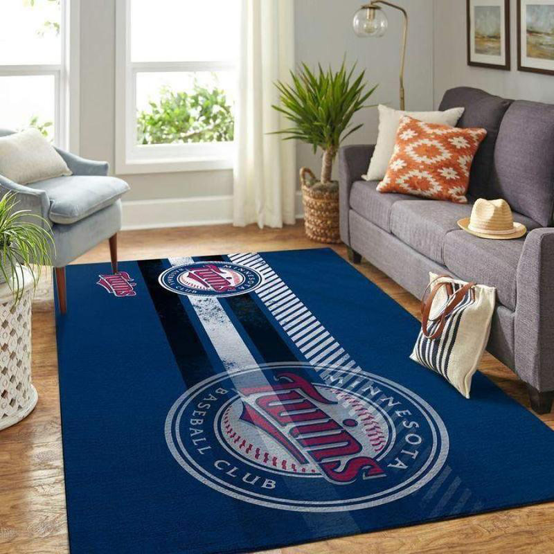 Minnesota Twins Rug MLB Area Rug Living Room Area Rug Outdoor Rugs Rectangle Carpet