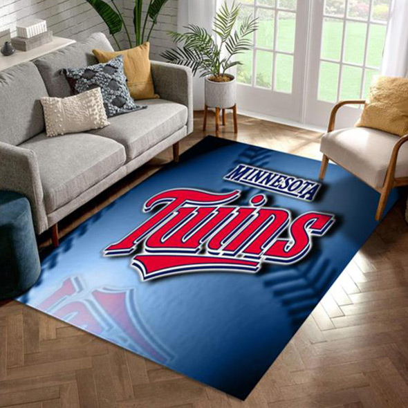 Minnesota Twins Area Rug MLB Area Rug Bedroom Area Rug Outdoor Rugs Rectangle Carpet