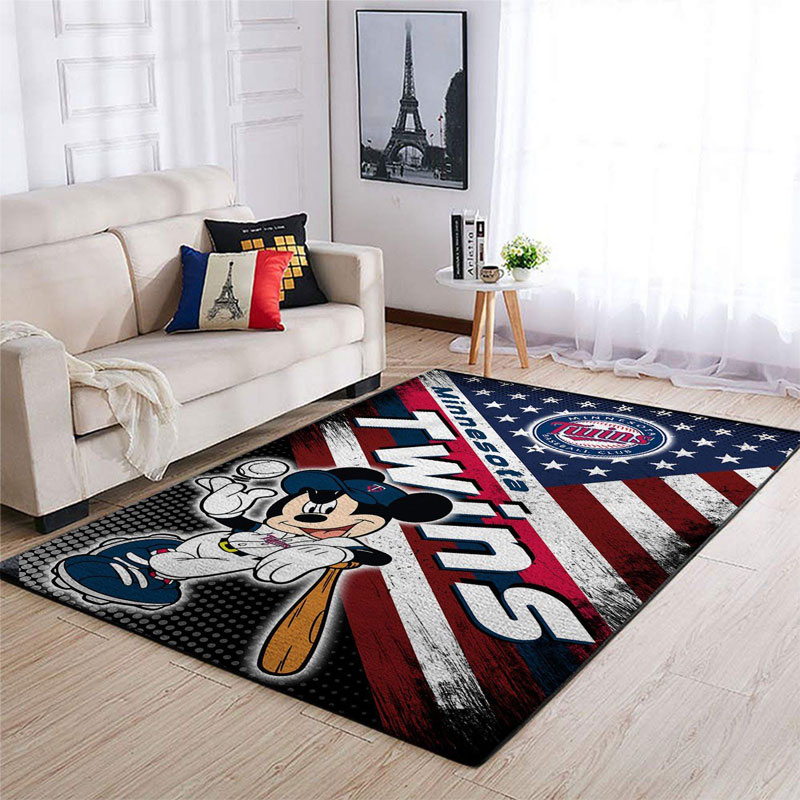Minnesota Twins Rug MLB Area Rug Kitchen Rug Indoor Outdoor Rug Rectangle Carpet
