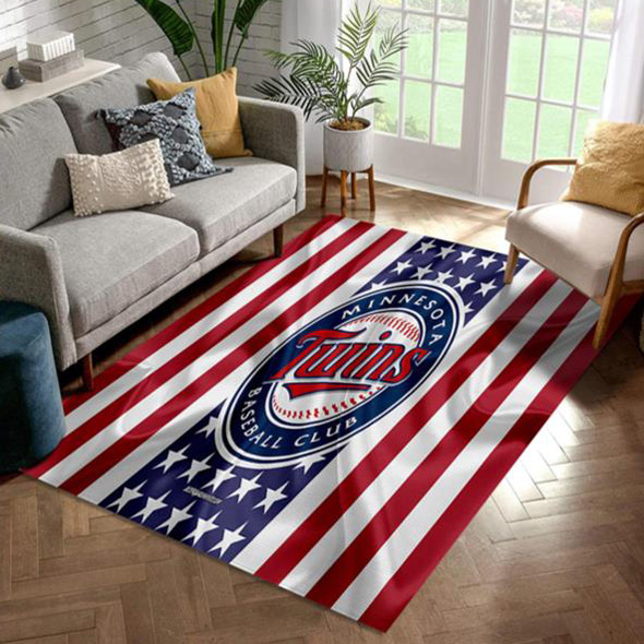 Minnesota Twins Rug MLB Area Rug Bathroom Rugs Indoor Outdoor Rugs Rectangle Carpet